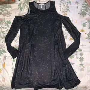 BCBGeneration Women's Cold Shoulder Long Sleeve Dress